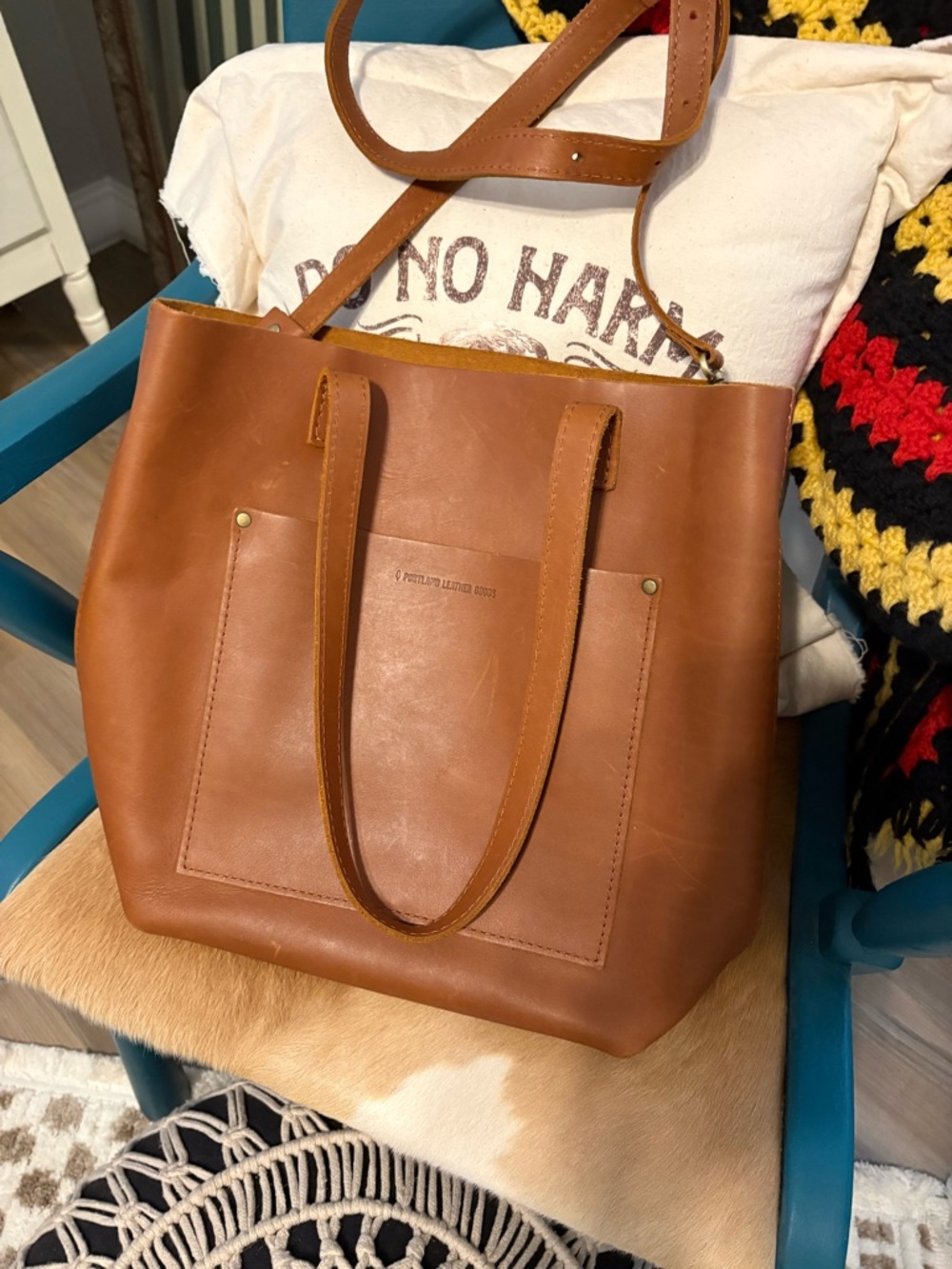 Portland leather goods bag